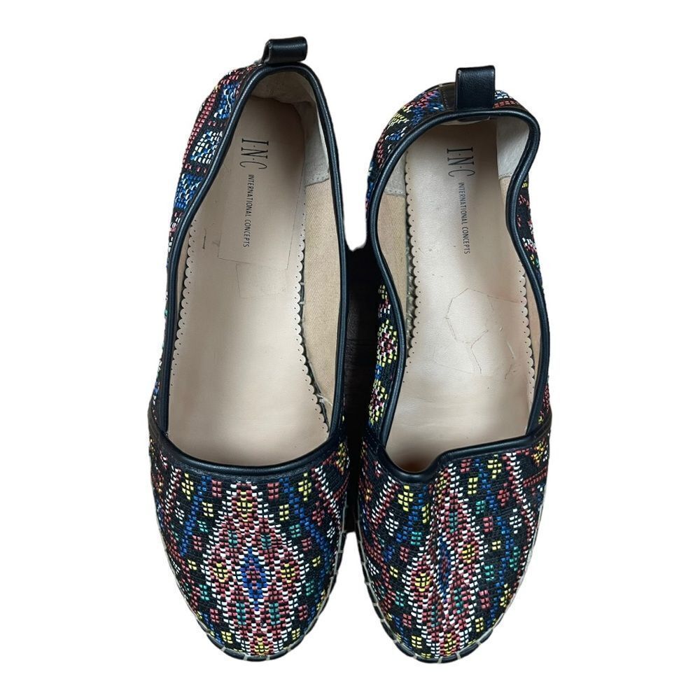 INC International Concepts Womens Caleyy Bohemian Espadrille Sandals Flats Sz 9